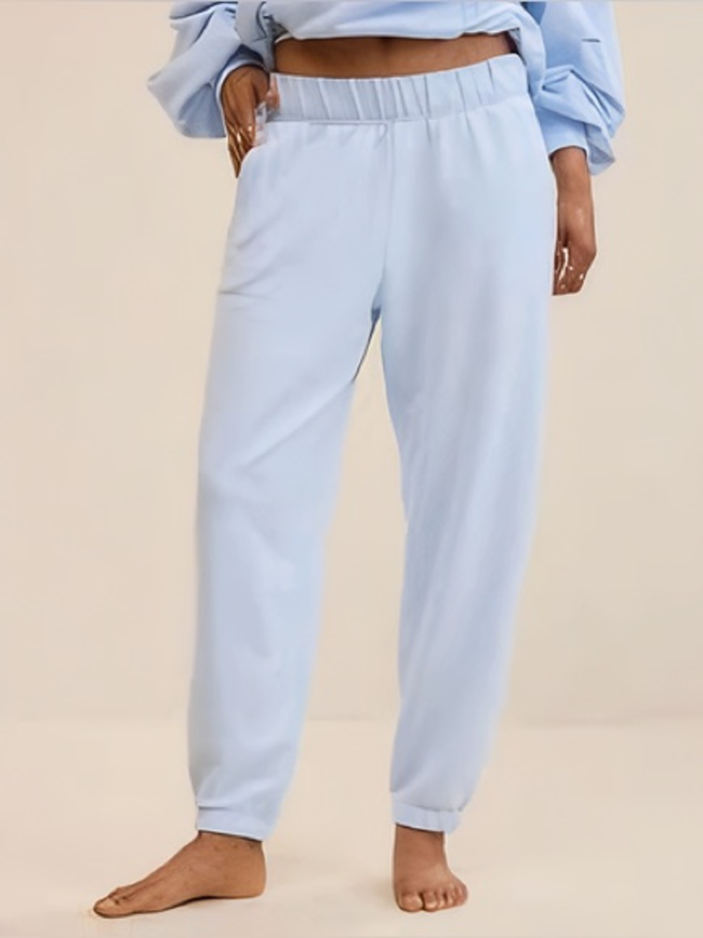 AErie Eyelet Blue Jet Set Joggers